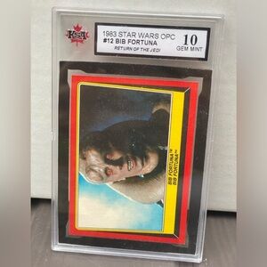 1983 Star Wars OPC #12 Bib Fortuna KSA 10 - POP 1 - ONLY GEM MT 10 - PSA SGC CGC